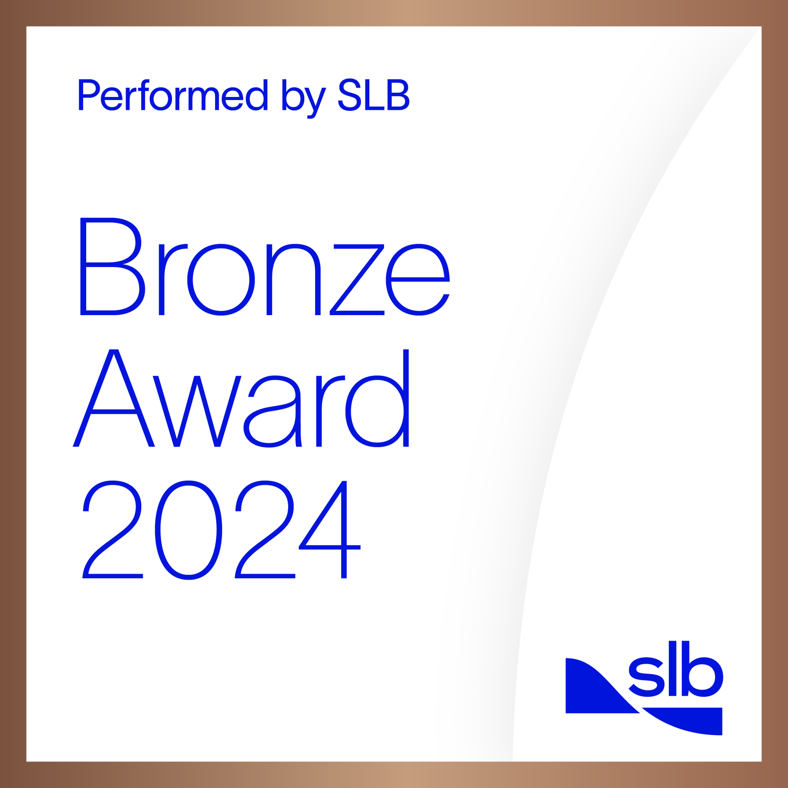 Performed by SLB – Bronze Award 2024